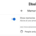 How to Enable/Disable Memories in Google Photos App